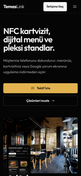 واجهة موقع TemasLink على الجوال